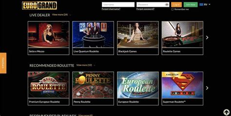 EuroGrand Casino: Bonus 250€ + 50 Freispiele .